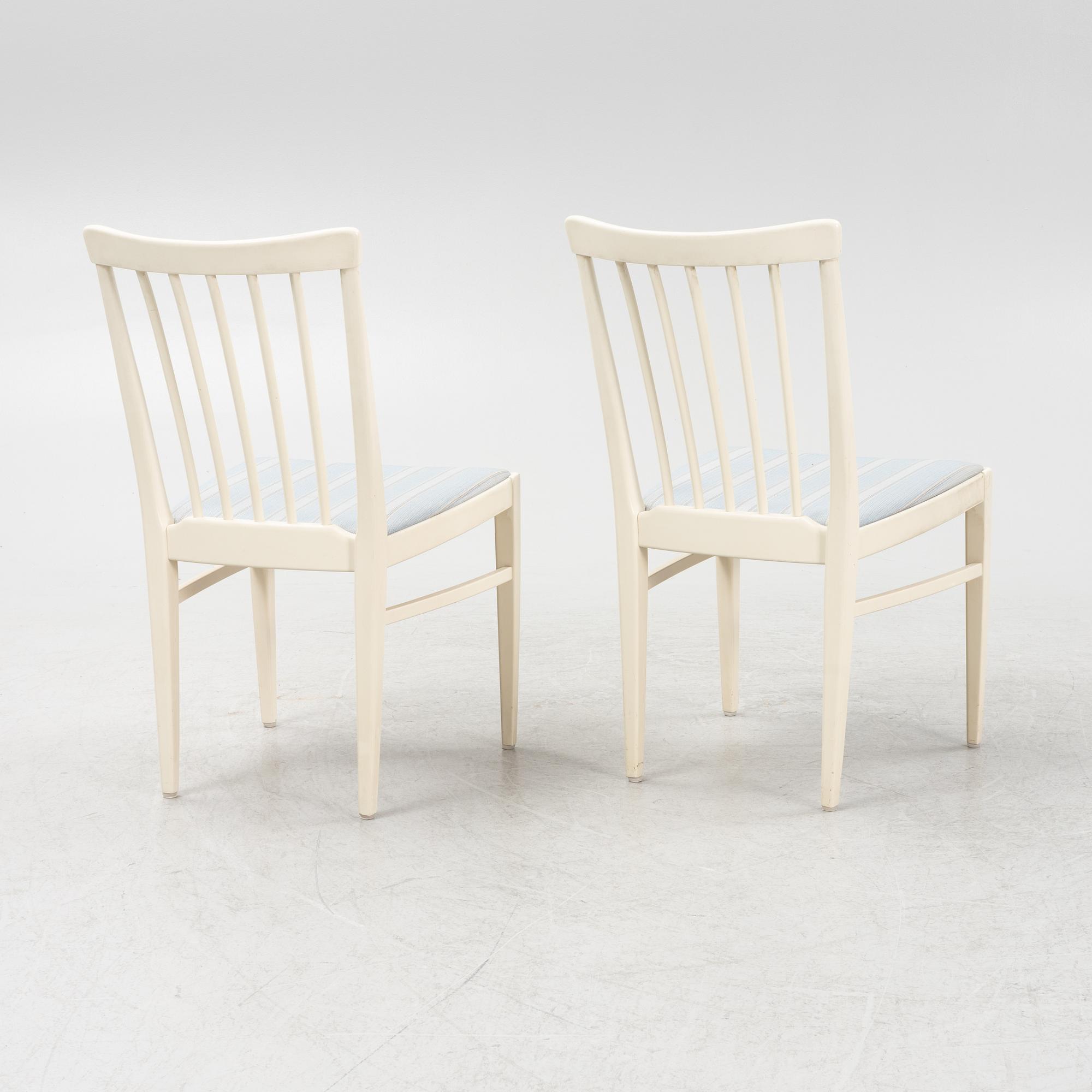 Carl Malmsten, matbord och stolar, 4 st, "Herrgården", Bodafors.