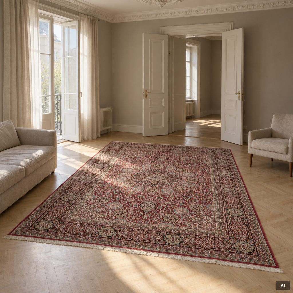 Rug, Kirman, approx. 310 × 230 cm.