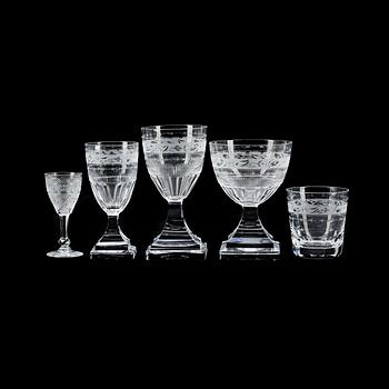 SERVIS, 48 delar, glas, tidigt 1900-tal.