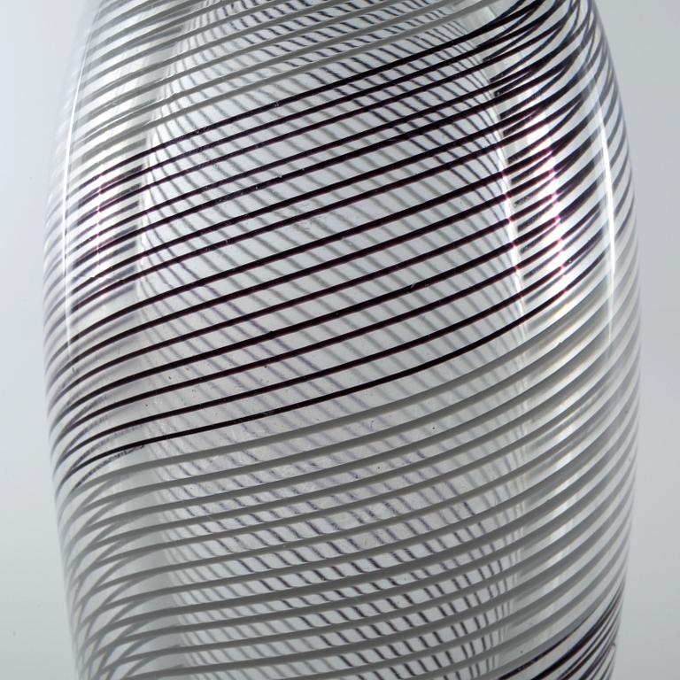 a glas vase, Kosta, from the latter half of the 20th century.