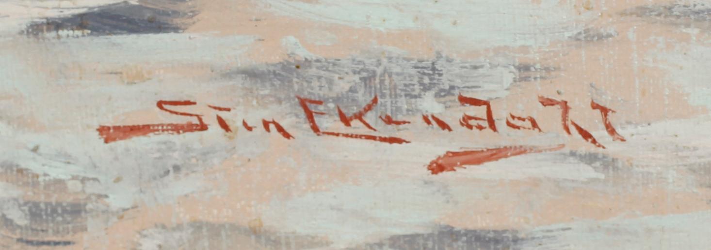 STEN EKENDAHL, olja på duk, sign.