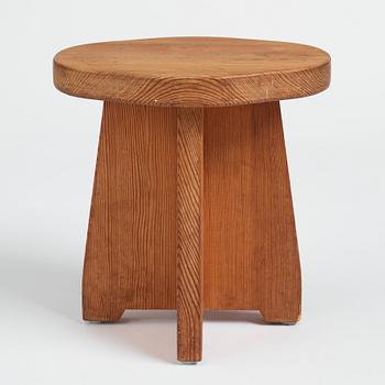 David Rosén, a pine stool 'Berga', Nordiska Kompaniet, Sweden 1930-1940s.