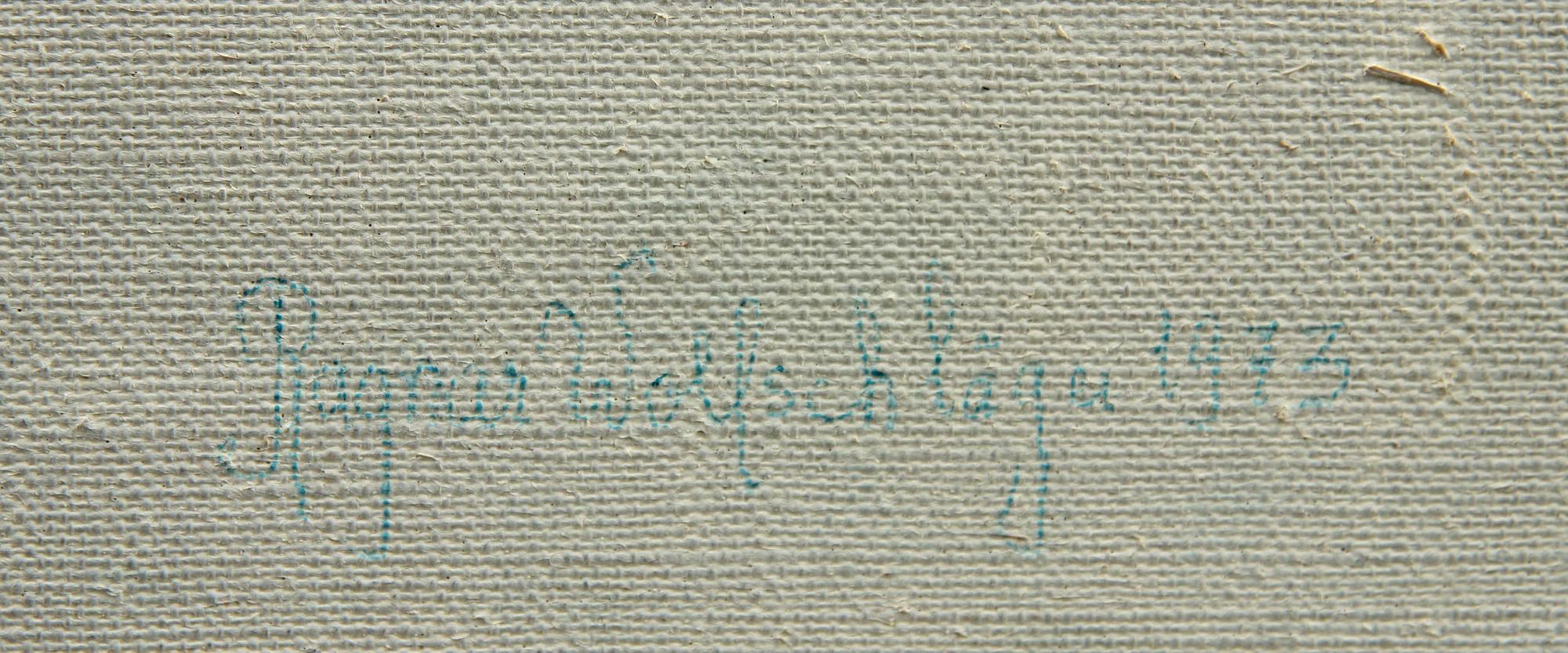 RAGNAR WOLLSCHLÄGER, olja på duk, sign och dat 1973.