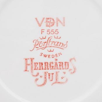 A 20-piece ceramic Christmas service 'Herrgårdsjul' from Rörstrand.