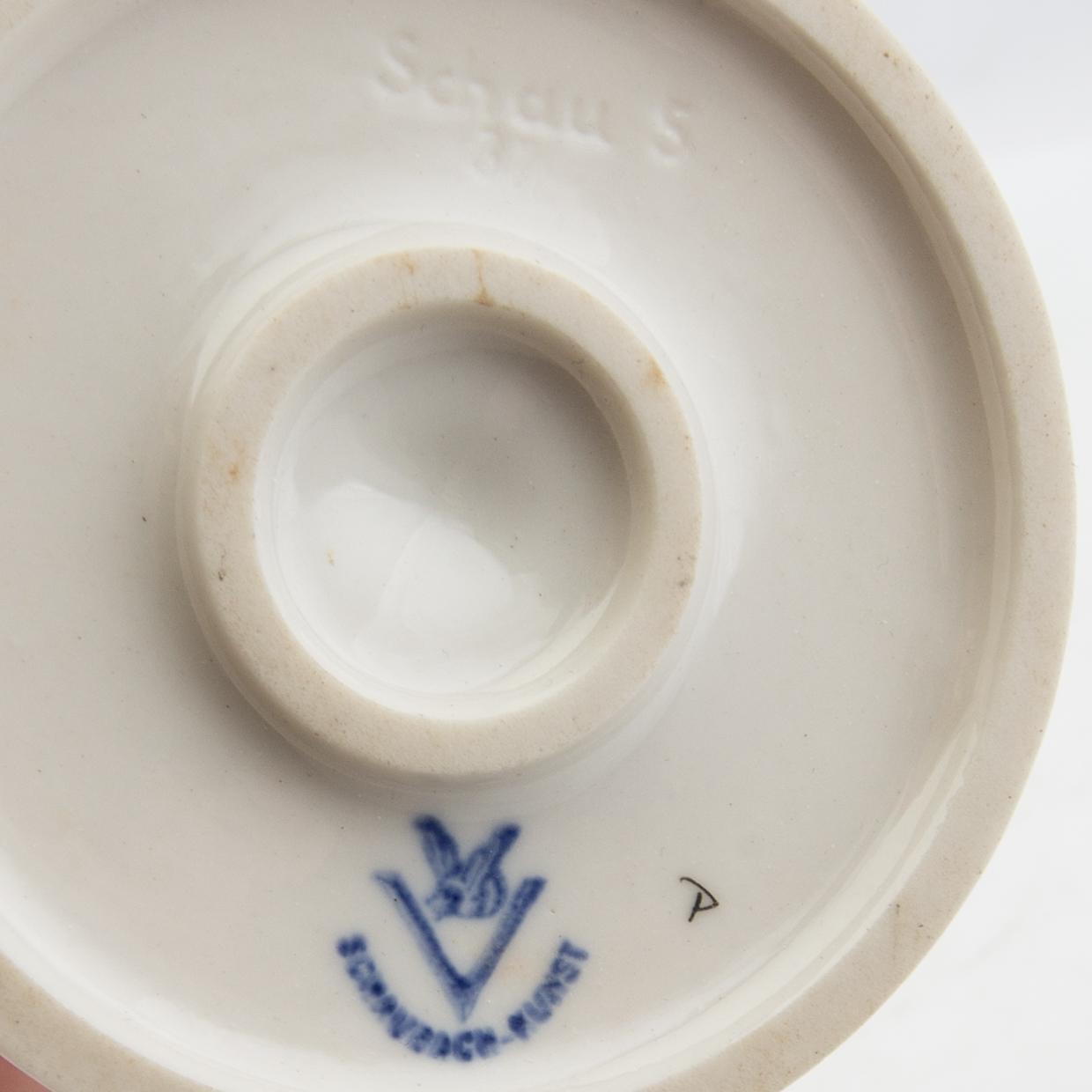 Figurines 4 pcs Royal Dux, Wallendorf and Keramos Germany mid-20th century porcelain.