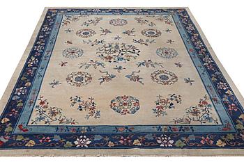 A semi-antique carpet, China, c. 350 x 275 cm.