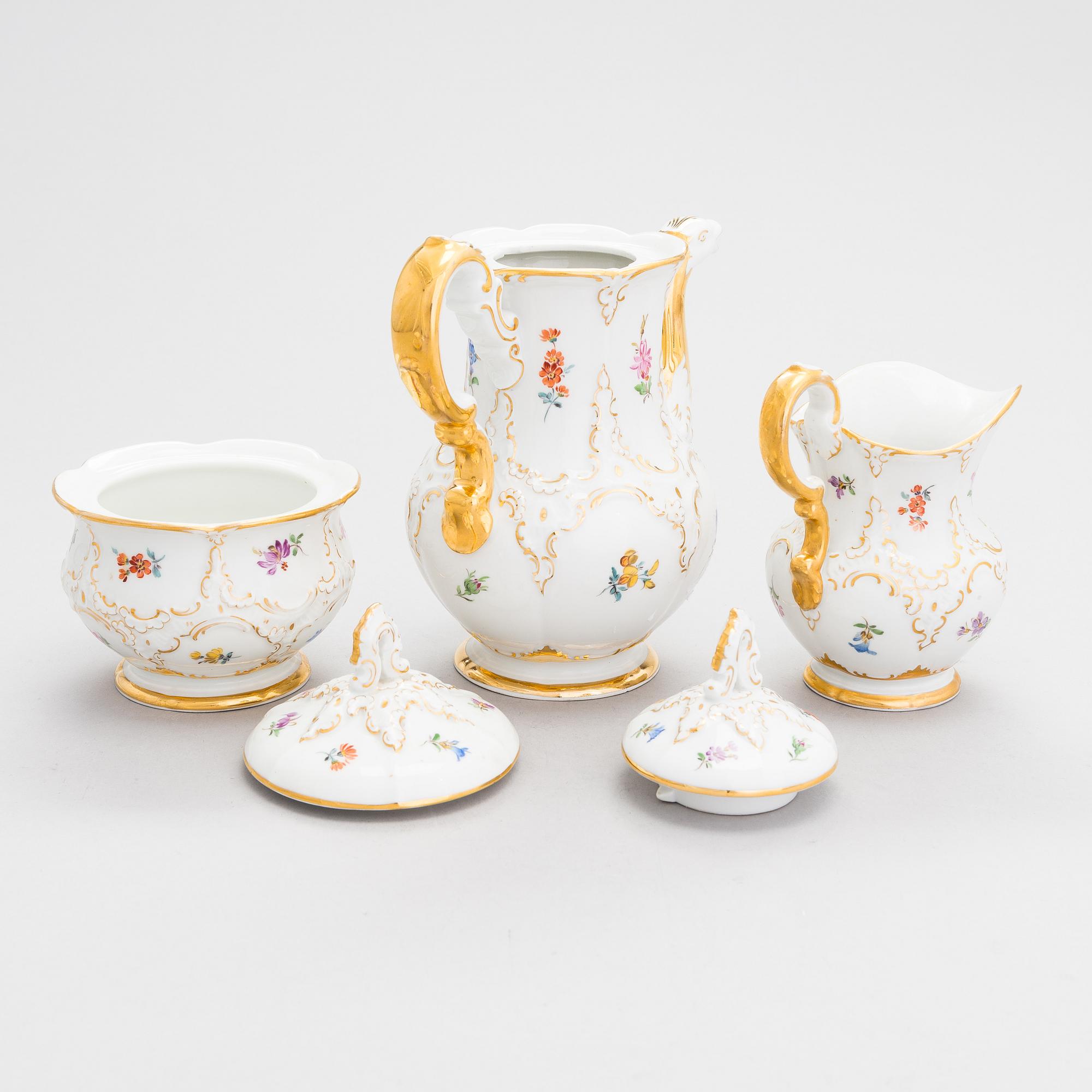 Meissen, kaffeservice, 8 delar, 1930/40-tal.