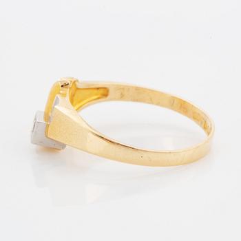Björn Weckström, brilliant-cut diamond ring. Lapponia 1983.
