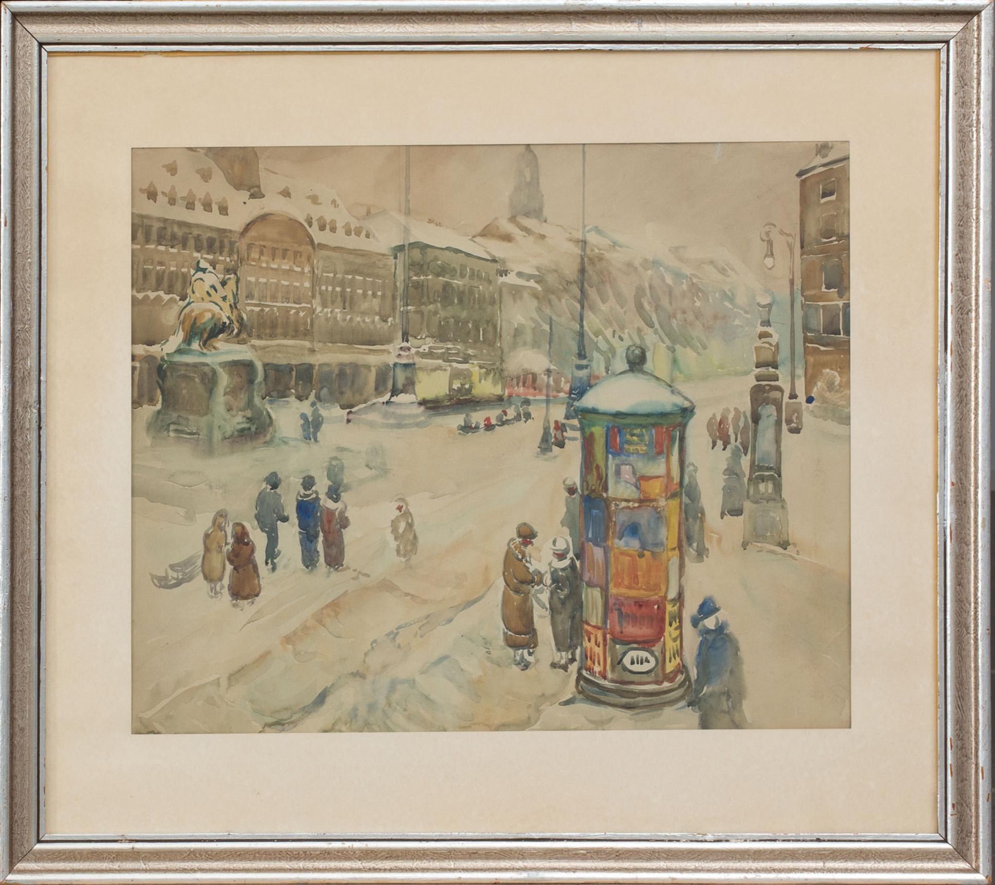 ELISABETH ANDRAE, tillskriven, 1876-1945, akvarell,