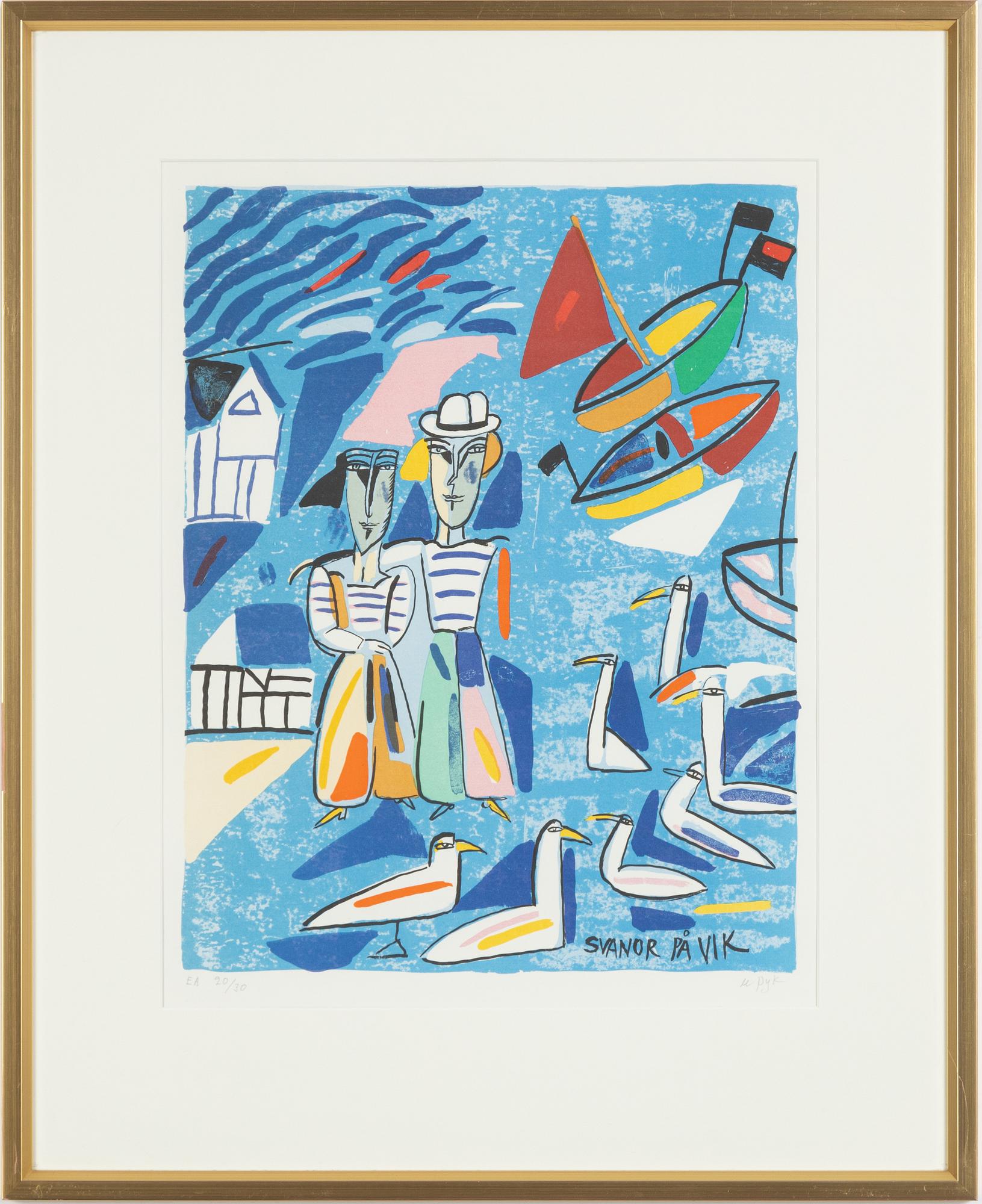 Madeleine Pyk, 'Svanor på vik'.