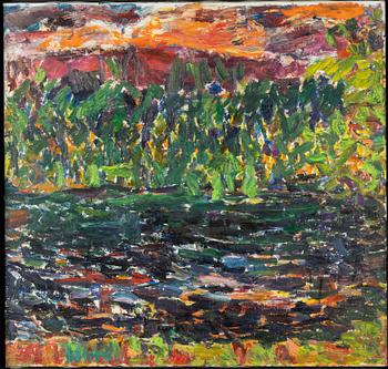 Rafael Wardi, oil on canvas, signed and dated 1976 verso.