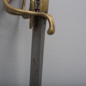 An early 19th century cavalry saber.