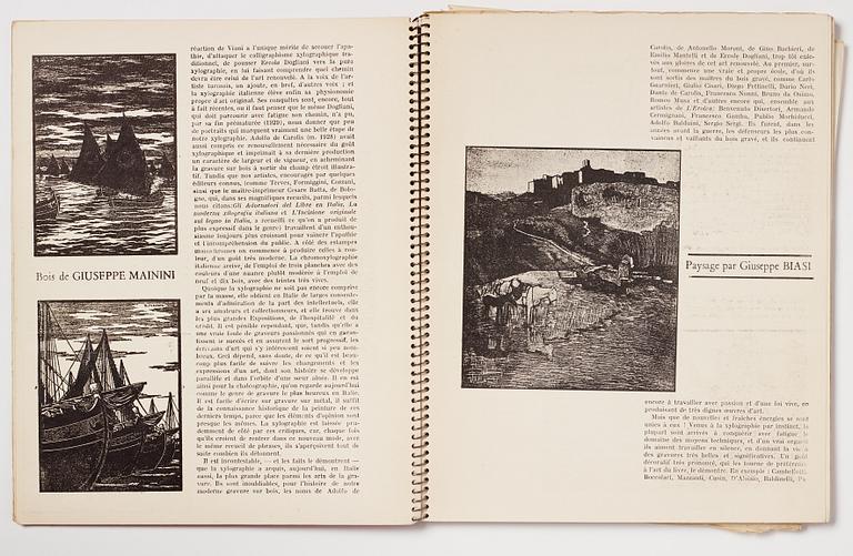 Art magazine, "Xylographie revue internationale de gravures sur bois", no 7 February 1935.