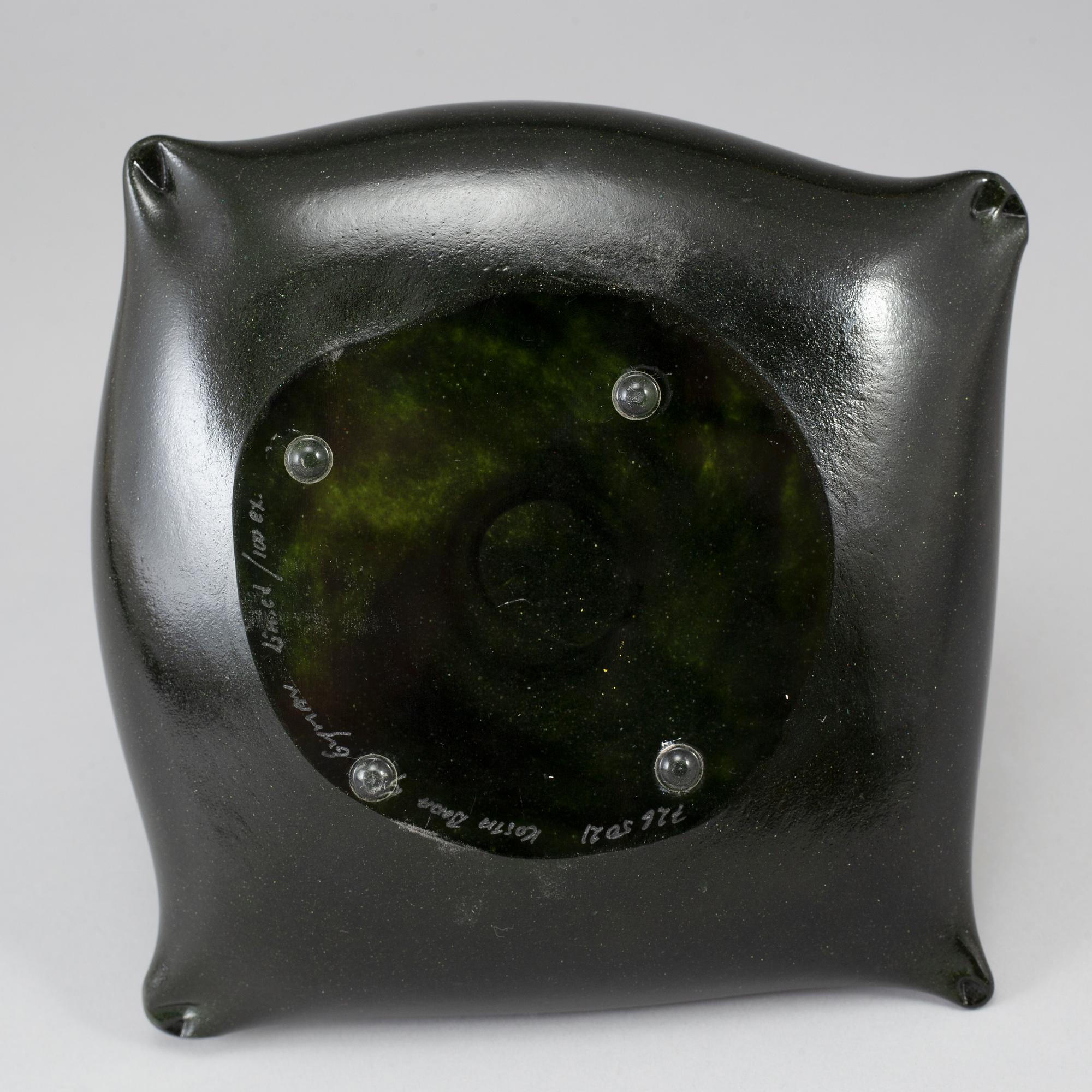 KJELL ENGMAN, a glass sculpture of a shoe, Kosta Boda, Sweden, Limited edition of 100 pcs.