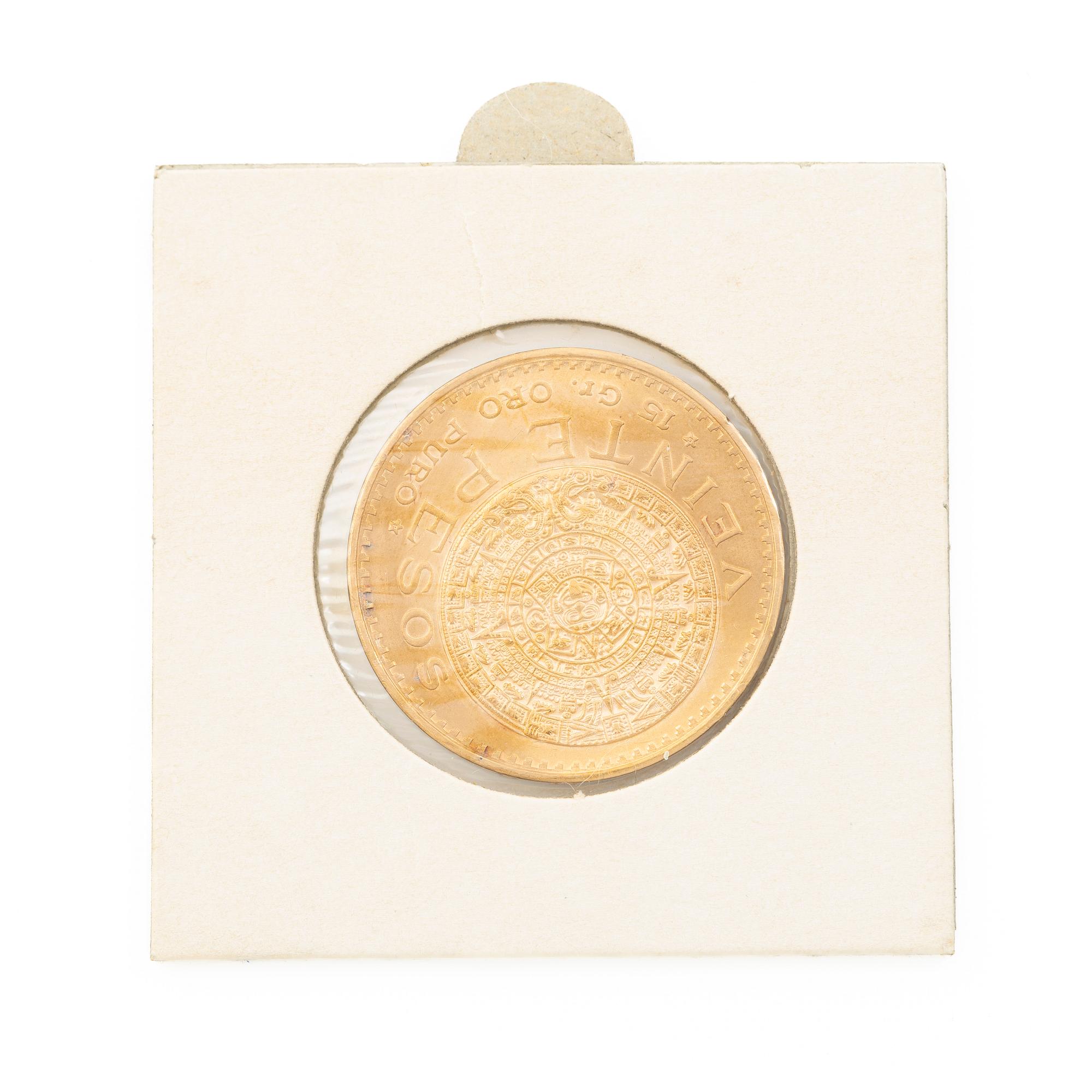 Gold coin, Mexico, 20 Pesos, 1959.