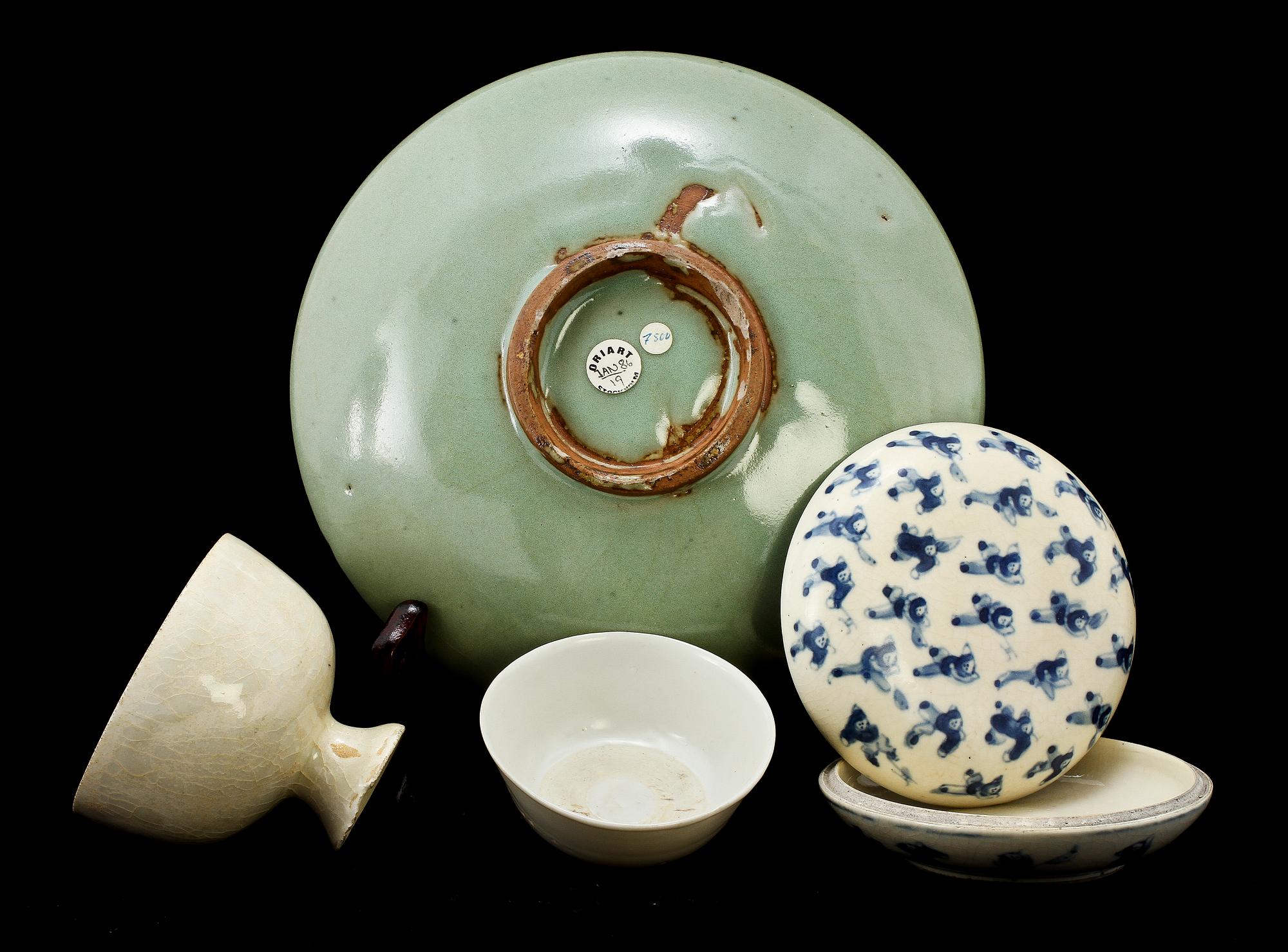 PARTI PORSLIN, 4 delar, Kina, 1800/1900-tal.