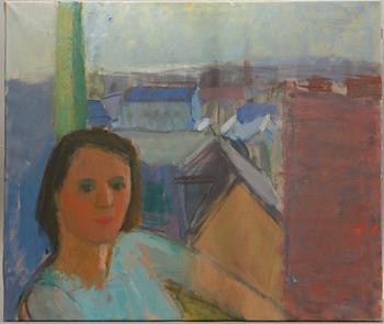 BRITA AF KLERCKER, olja på duk, sign.