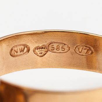 Liisa Vitali, A 14K gold ring "Kevät". Westerback, Helsinki 1974.