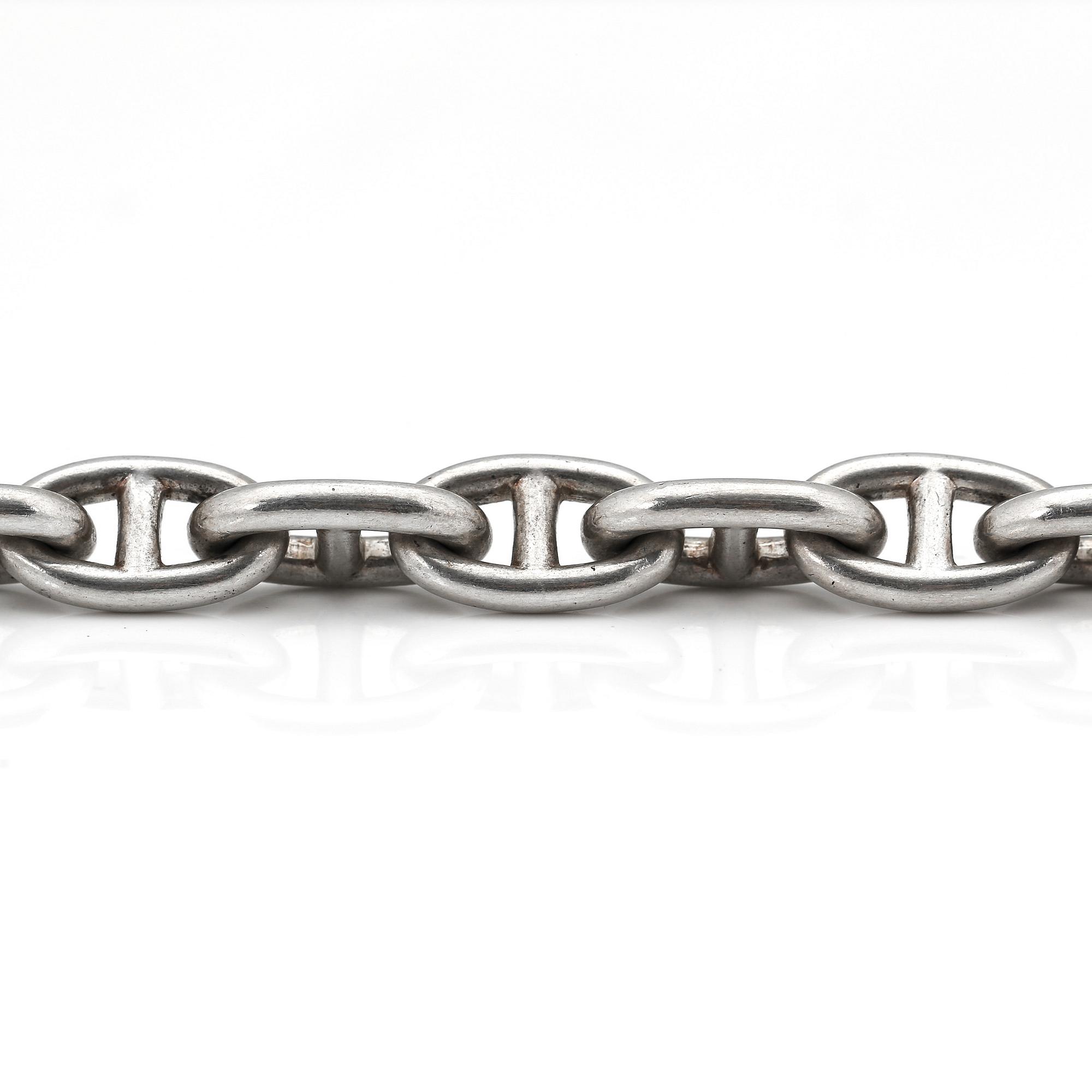 HALSKEDJA, silver, Hermès, Paris. Vikt ca 96 gram.