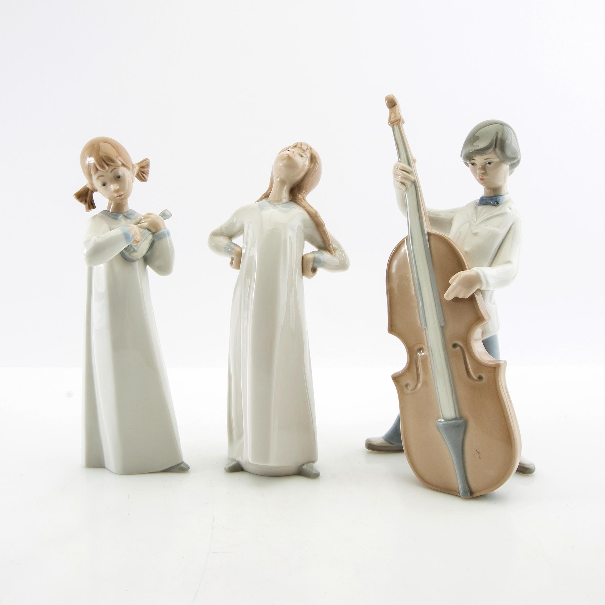 Figuriner, 3 st, Lladró Spanien 1971-1974.