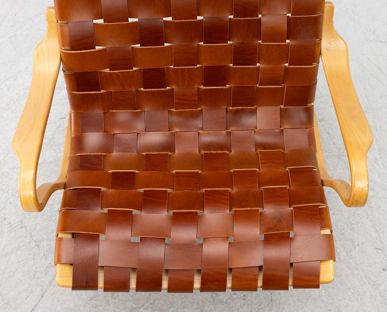 Bruno Mathsson, a 'Pernilla' easy chair with foot stool, Dux.