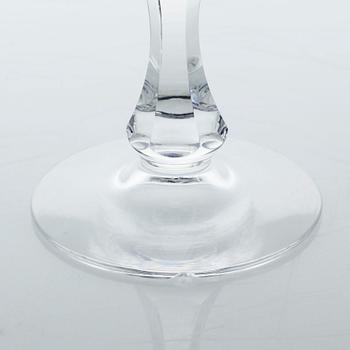 A glass tableware set of 22 pcs by Göran Wärff for Kosta, second half of the 20th century.