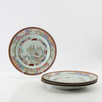 Plates 4 pcs. China 18th century.