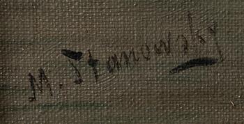 MIKAEL STANOWSKY, olja på suk, signerad.