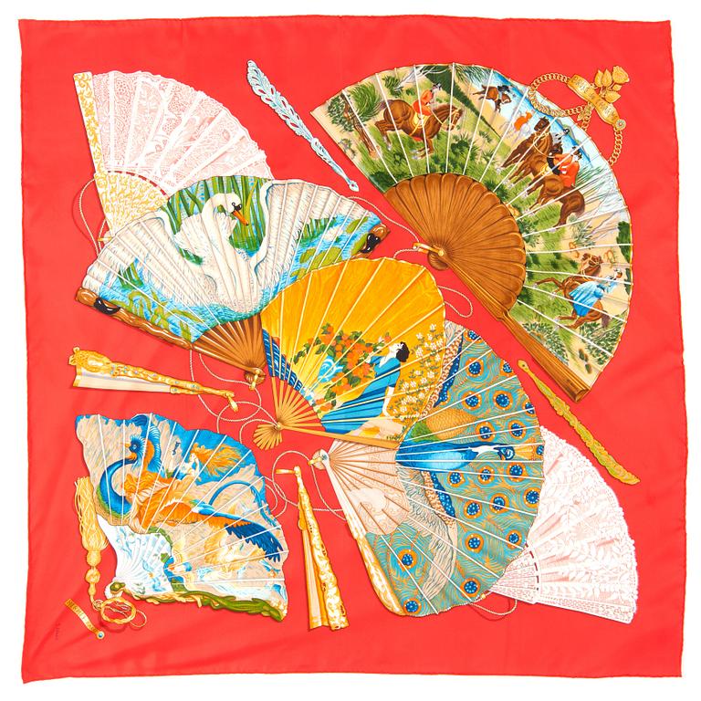 HERMÈS, a silk scarf, "Brise de charme".