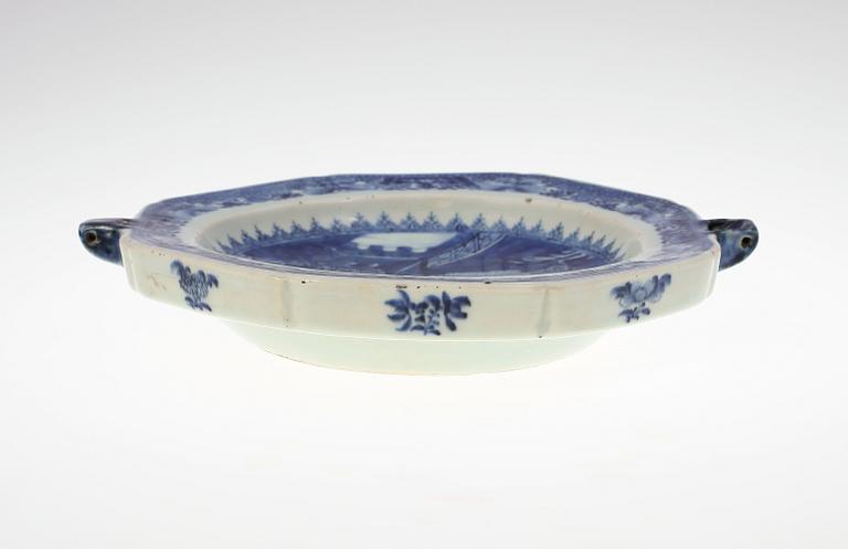 VÄRMEFAT, kompaniporslin, Qing dynastin, Qianlong, Kina, 1700-tal.