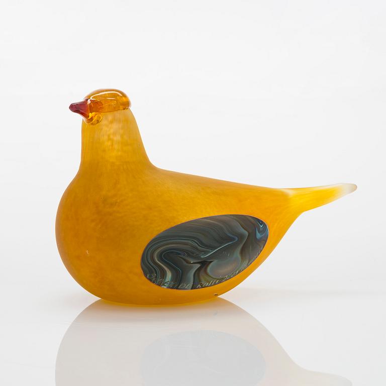 Oiva Toikka, A glass bird, signed O. Toikka Nuutajärvi.