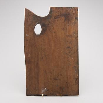 PALETT, a tergo signerad A. Edelfelt, trä, 1800-talets slut.