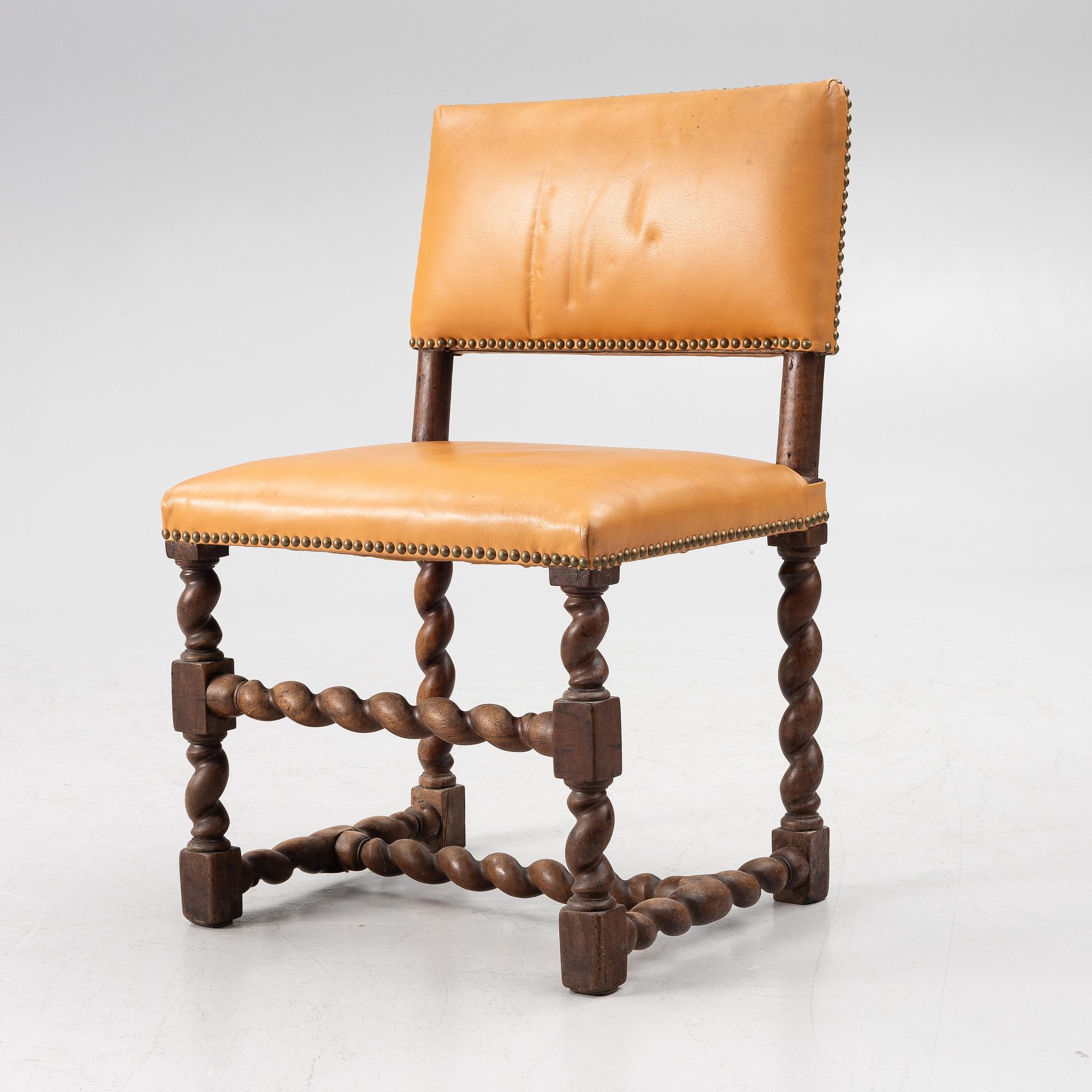Stol, barock, 1700-tal.