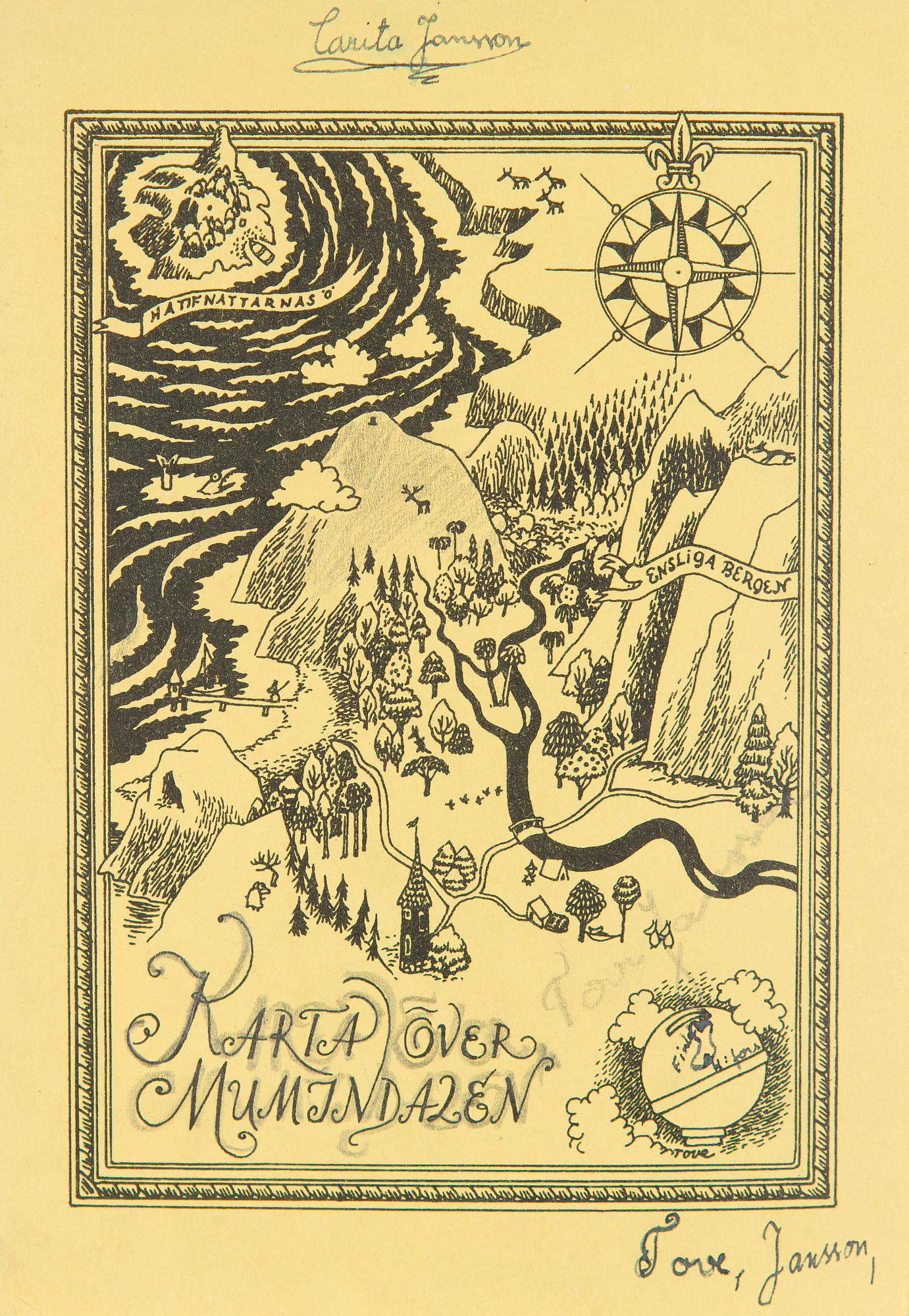 Tove Jansson, Booklet, A Tale of Moomintroll for Föreningsbanken, Helsinki 1956.