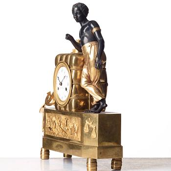 A Empire early 19th Century mantel clock by Dahlström in Stockholm.