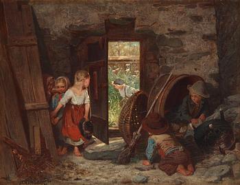 316. Julius Kronberg, Hide and Seek.