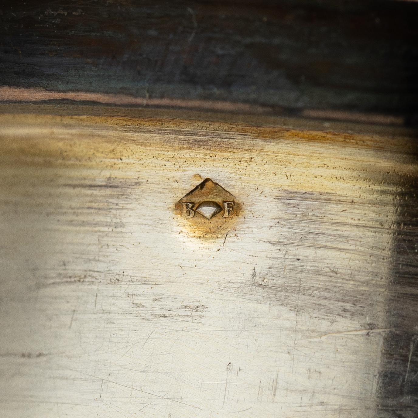 Flakonger, 3 st, silver och glas, Frankrike, sent 1800-tal.