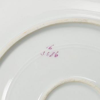 A 15 piece ‘birds’ porcelain dinner service, around 1900.