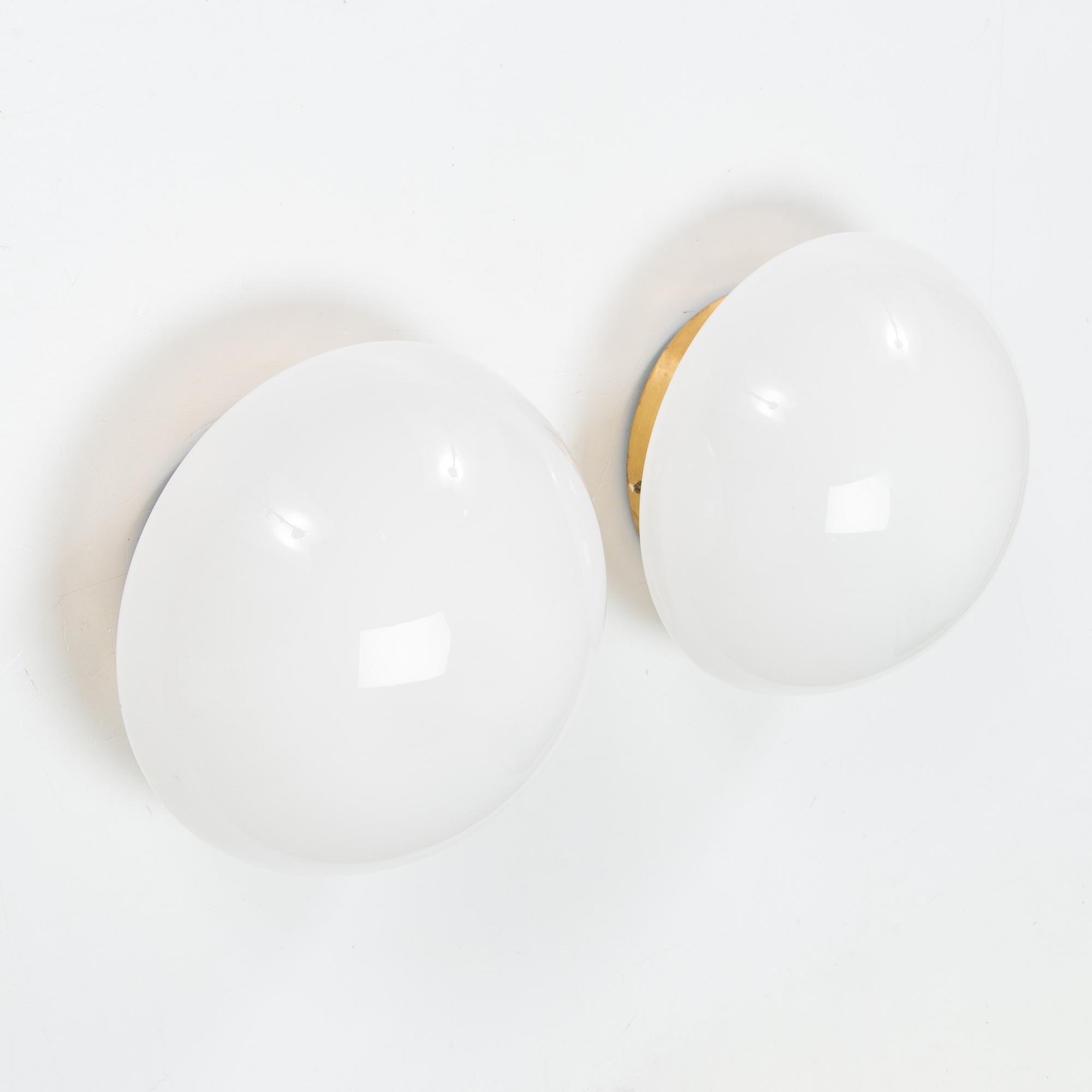 Klaus Michalik, three wall/ceiling lamps, 'Bau', Orno, Finland.