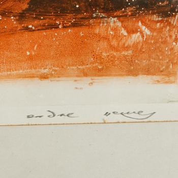 ENDRE NEMES, monotyp, signerad.