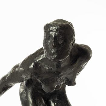 Gudmar Olovson, sculpture. Signed. Numbered. Foundry mark. Bronze, total height 35 cm, length 29 cm.