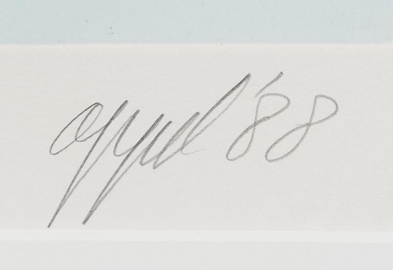 KAREL APPEL, etsning, signerad, numrerad 7/60, och daterad -88.