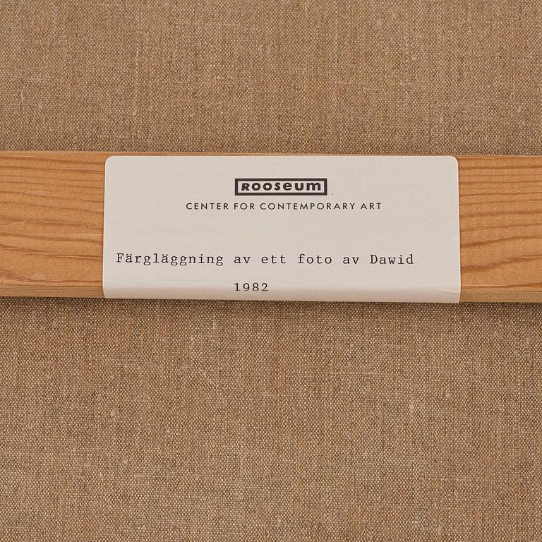 Ola Billgren, "Färgläggning av ett foto av Dawid".