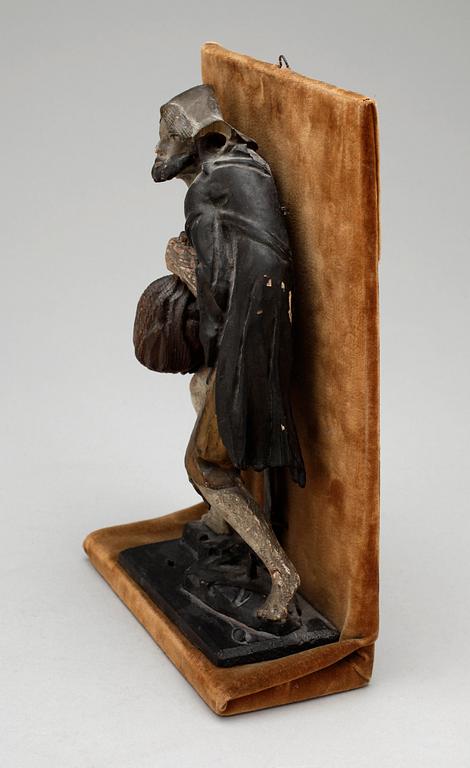 SKULPTUR, trä, trol 1700-tal.