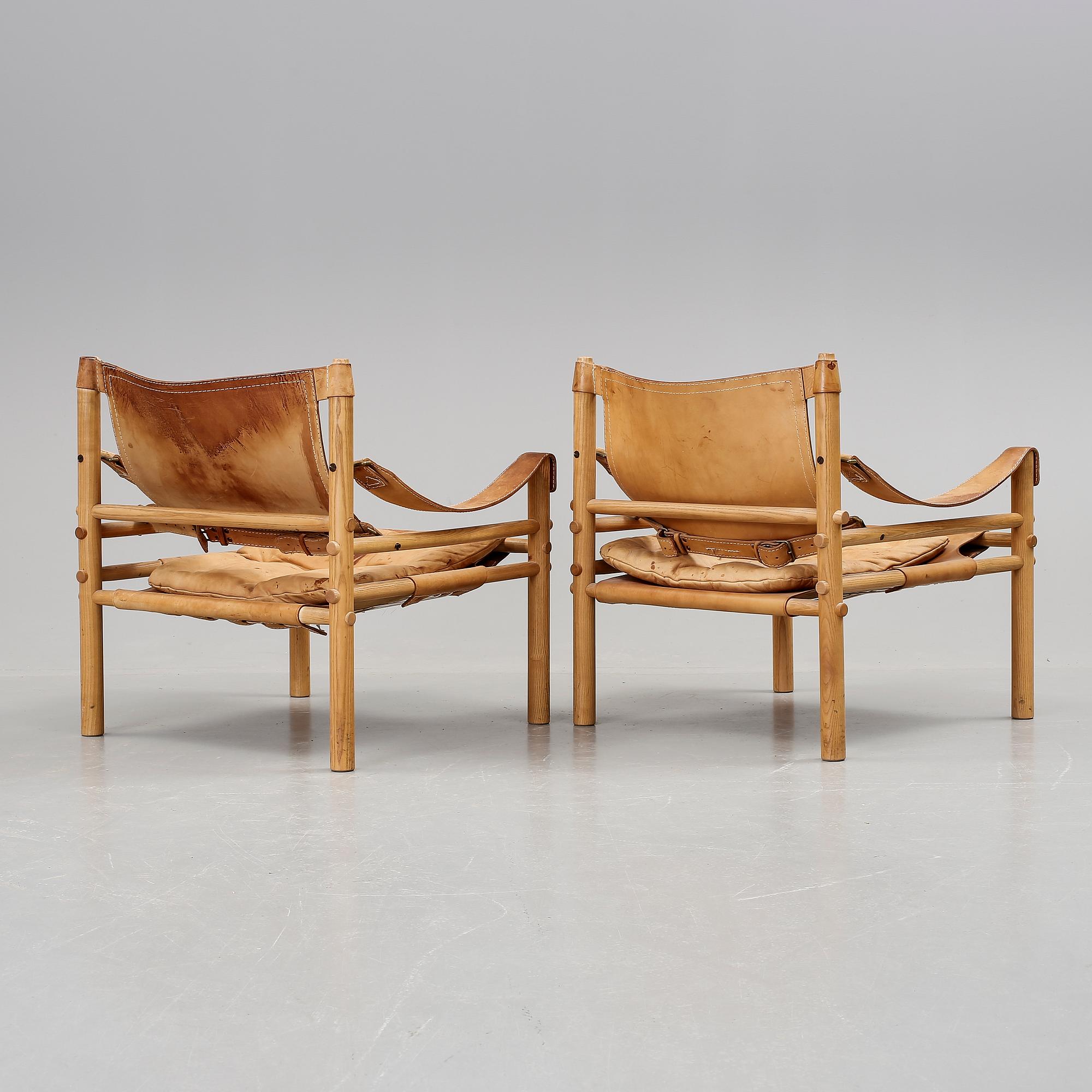 FÅTÖLJER, ett par, "Sirocco", Arne Norell, 1900-talets andra hälft.