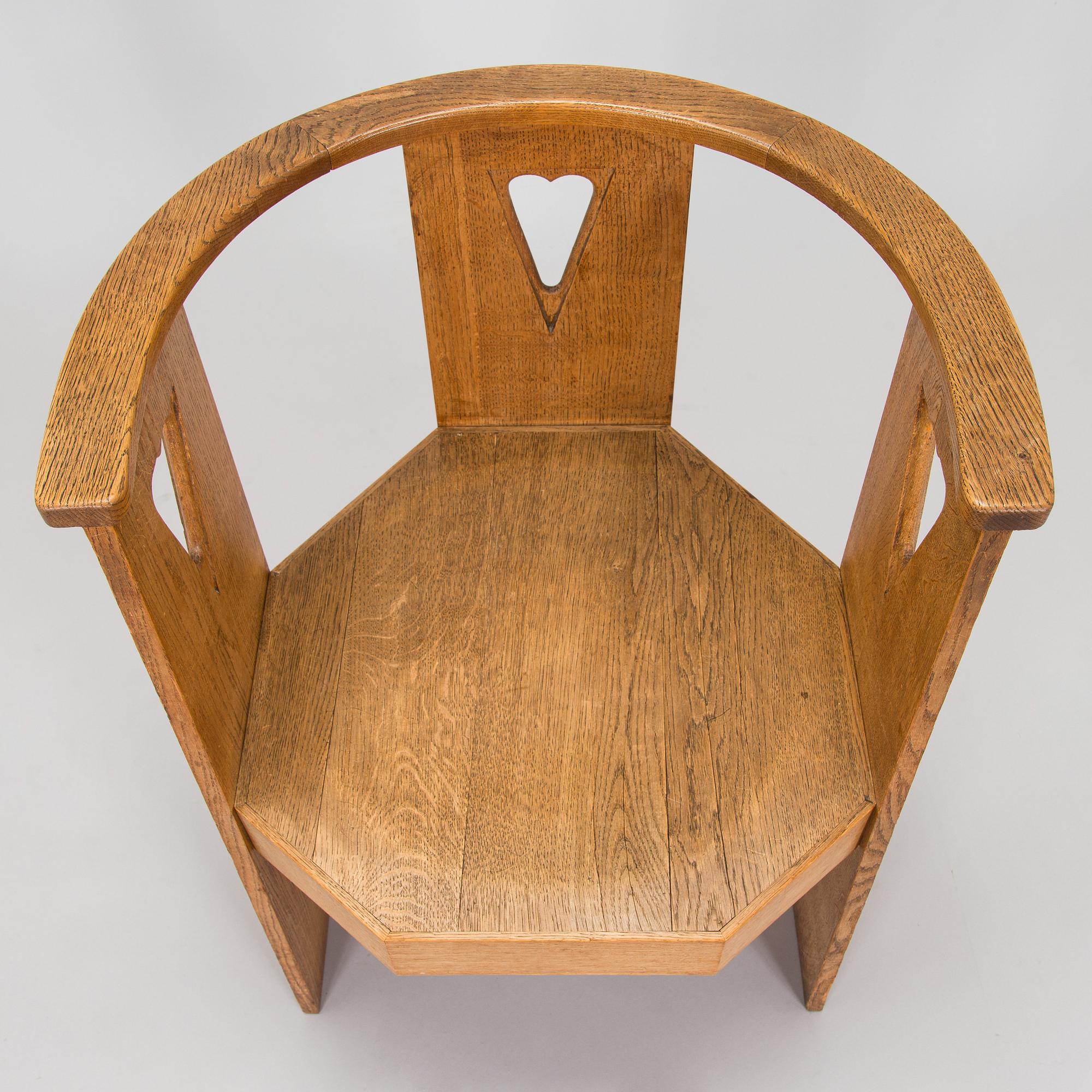 Eliel Saarinen, nojatuoli, Valtion Rautatiet, 1920-luku.