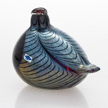 OIVA TOIKKA, A glass bird. Signed Oiva Toikka Nuutajärvi Notsjö.