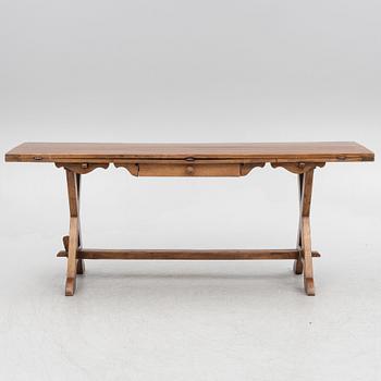 A trestle table, Baroque style, 20th century.