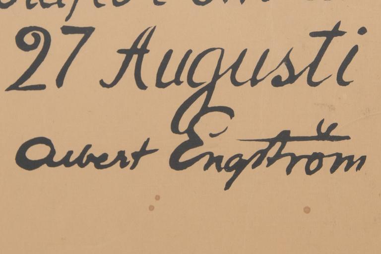 ALBERT ENGSTRÖM, efter, "Nej! Kräftor kräva dessa drycker!...", affisch.
