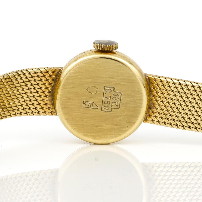 ARMBANDSUR, 18K guld, dam, manuell, Cornavin. Total vikt ca 24g.